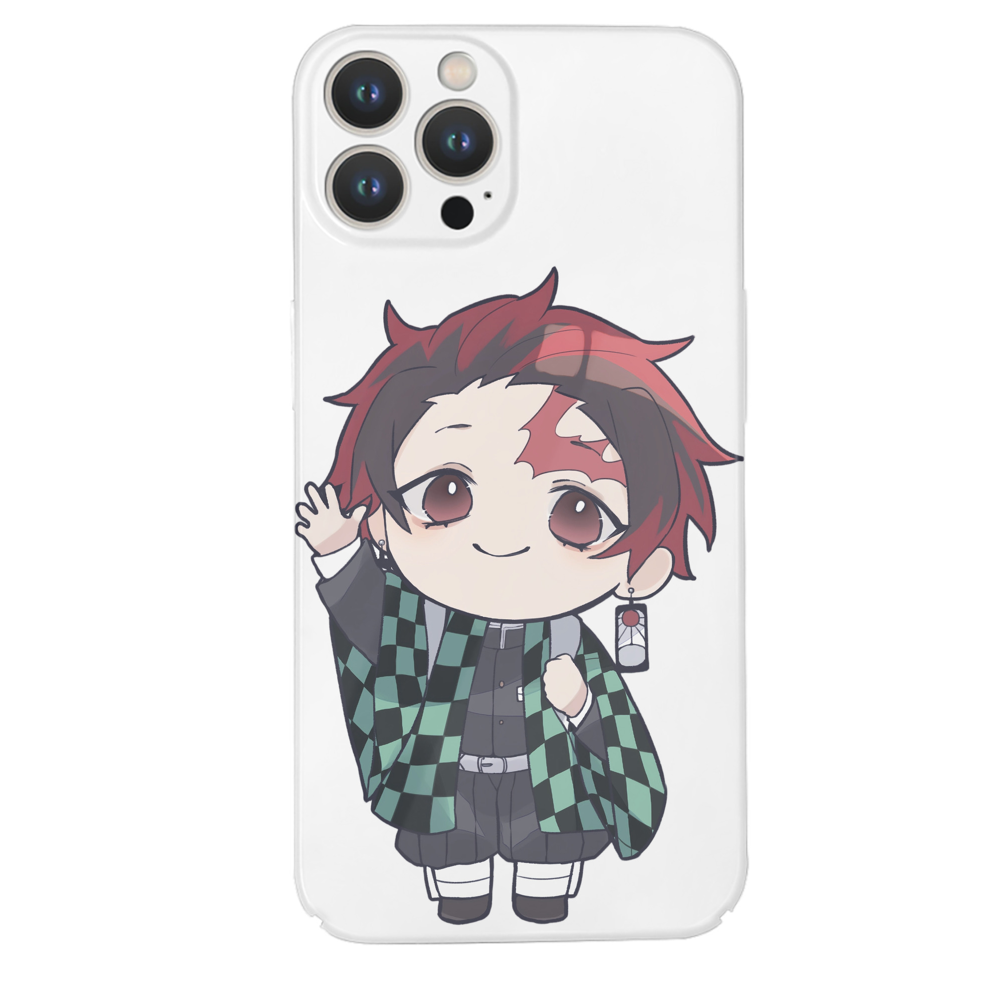（画像用） 鬼滅の刃 竈門 炭治郎／かまど たんじろう Kamado Tanjirou 【iPhone 14シリーズ対応】ハードケース